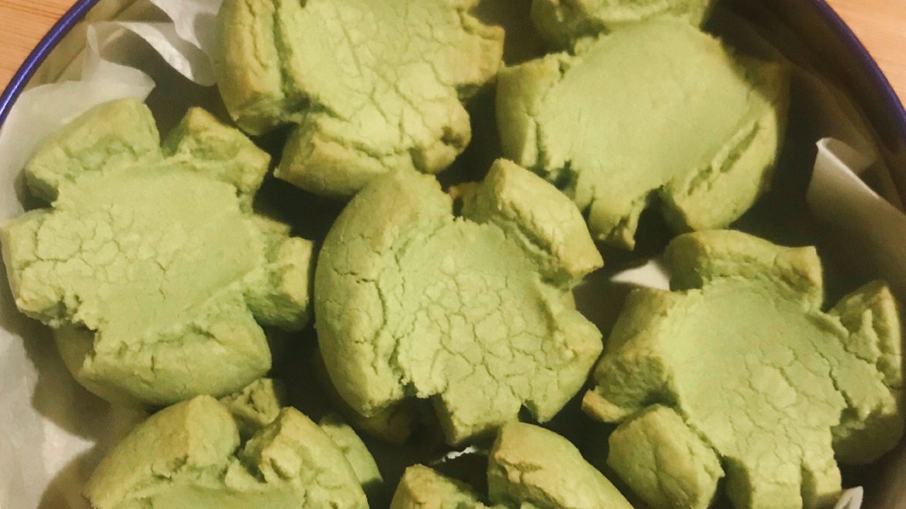 DIY抹茶口味——玛格丽特小饼干🍪