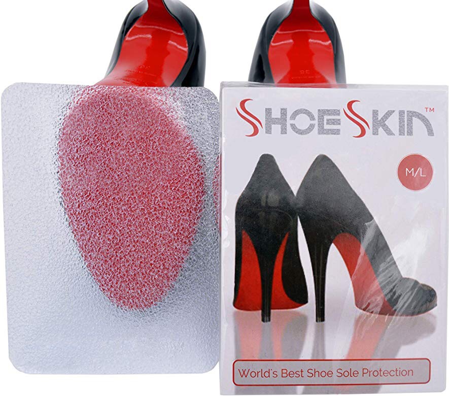 Amazon.com: ShoeSkin - Clear Sole Protectors for Christian Louboutin Heels, Jimmy Choo, High Heels, Men's Shoes - Non Slip Texture: Shoes 鞋底贴