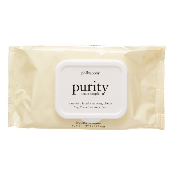 WalmartPurity Made Simple One-Step Facial Cleansing Makeup Remover Wipes, 30 Ct