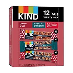 Nut Bars Favorites, 3 Flavor Variety Pack, 12 Count, 1.4 Oz