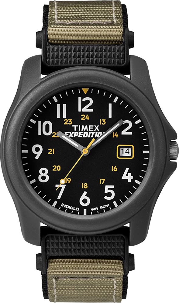 Timex男士手表Amazon.com: Timex Men's T42571 Expedition Camper Gray Nylon Strap Watch: Timex: Watches