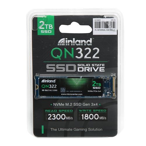 Inland QN322 2TB SSD NVMe PCIe Gen 3.0 x4 M.2 2280 3D NAND QLC Internal Solid State Drive - Micro Center