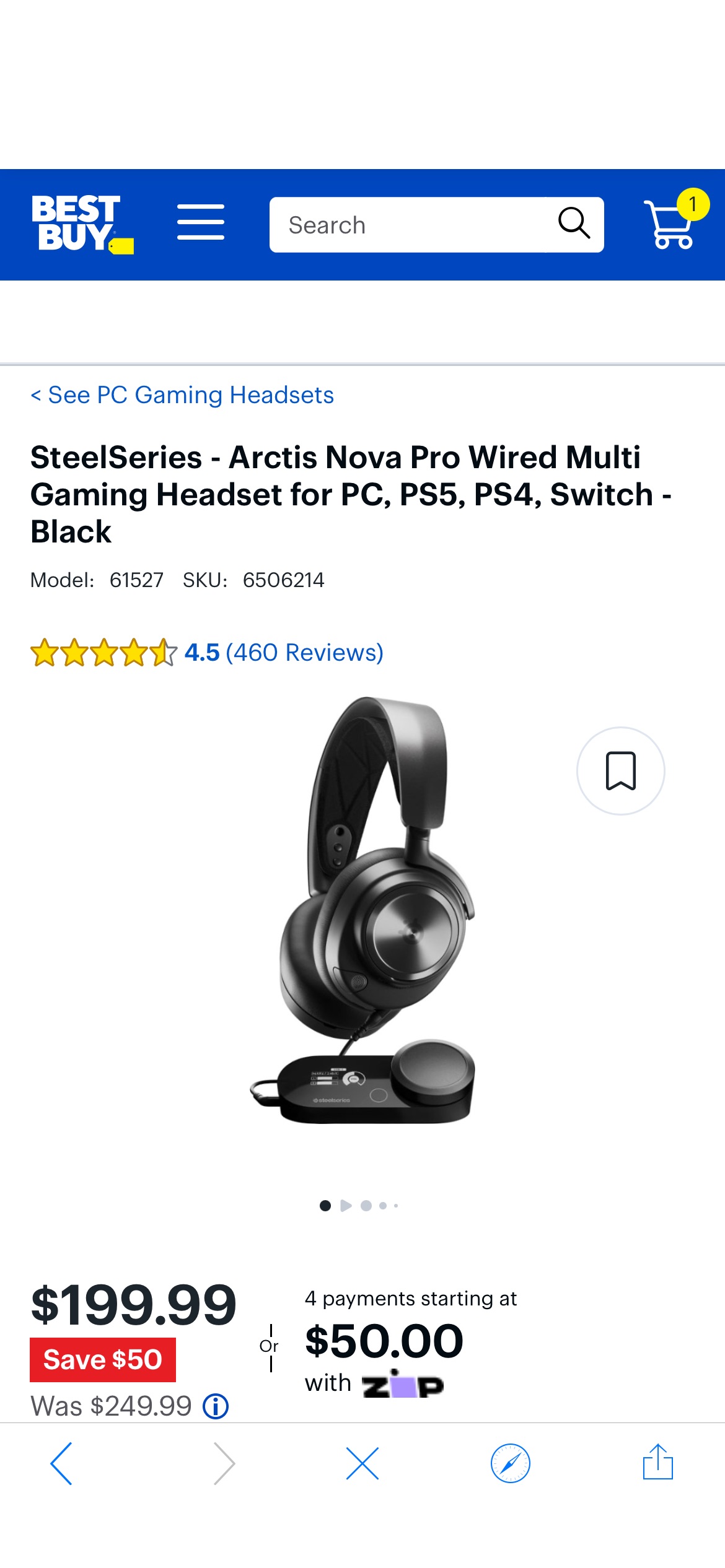 SteelSeries Arctis Nova Pro Wired Multi Gaming Headset for PC, PS5, PS4, Switch Black 61527 - Best Buy