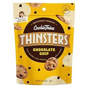Thinsters Cookies, Chocolate Chip Cookie Thins, 4 oz