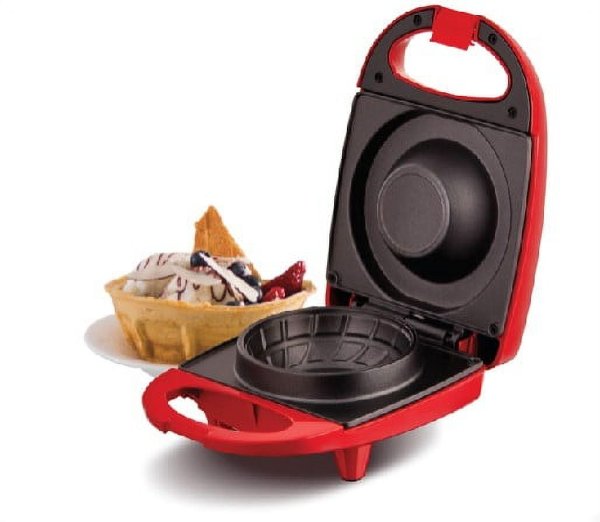 Rise By Dash Mini Waffle Bowl Maker for Ice Cream, 4.4 inches