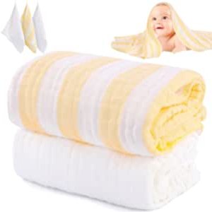 $20.88 寶寶浴巾組合 Muslin Baby Bath Towel Set