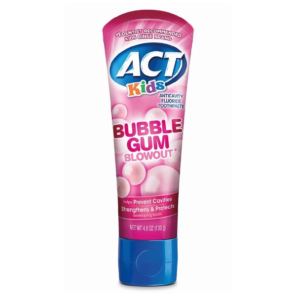 ACT Kids Fluoride Toothpaste Bubblegum