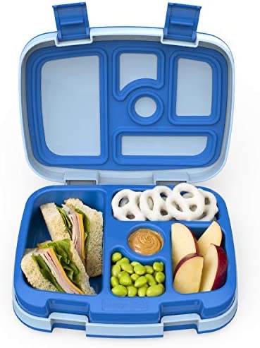 Amazon.com: Bentgo® Kids Leak-Proof, 5-Compartment Bento-Style Kids Lunch Box - Ideal Portion Sizes for Ages 3 to 7, BPA-Free, Dishwasher Safe, Food-Safe Materials (Blue) : Home & Kitchen午餐盒