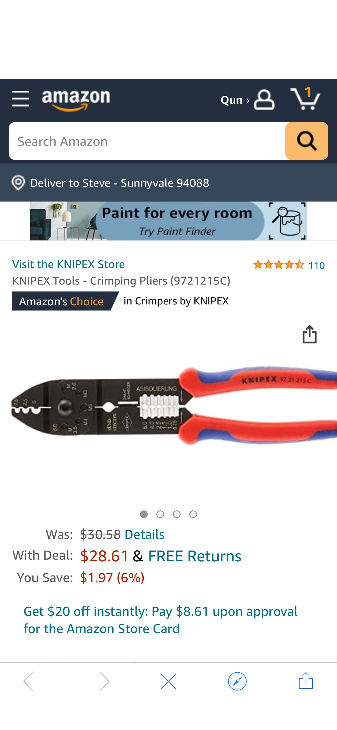 KNIPEX Tools - Crimping Pliers (9721215C) - Crimpers我 - Amazon.com