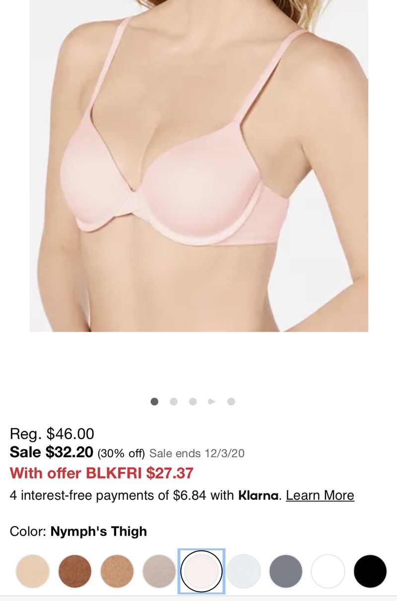 Calvin Klein Perfectly Fit Full Coverage T-Shirt Bra F3837 & Reviews - All Bras - Women - Macy's 内衣特价