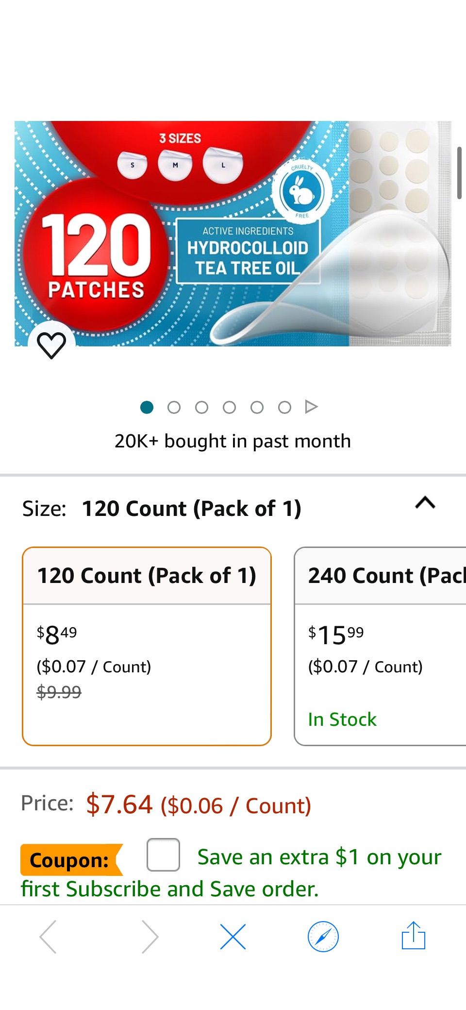 Amazon.com: KEYCONCEPTS Pimple Patches for Face (120 Pack), Hydrocolloid Acne Patches with Tea Tree Oil - Pimple Patch Zit Patch and Pimple Stickers - Hydrocolloid Acne Dots for Acne - Zit Patches : B