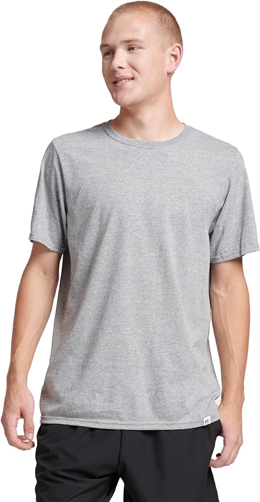 Amazon.com: Russell Athletic mens Cotton Performance Short Sleeve T-shirt T Shirt, Oxford, Medium US : Clothing, Shoes & Jewelry