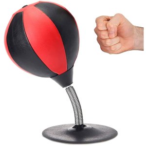 Punching Bag with Suction Cup - Stress Buster Desktop Punching Bag Boxing Punching Bag for Stress Relief Gifts for Women Men on Birthday Christmas Thanksgiving