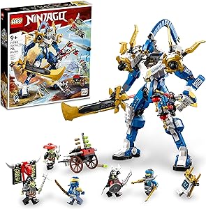 Amazon.com: LEGO NINJAGO Jay’s Titan Mech 71785, Large Action Figure Set, Battle Toy for Kids, Boys and Girls with 5 Minifigures &amp; Stud-Shooting Crossbow Playset : Toys &amp; Games