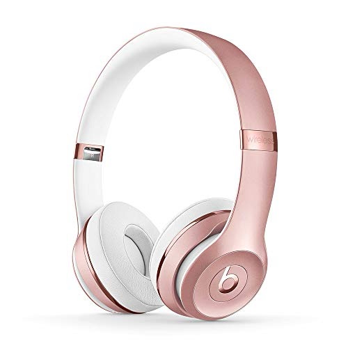 Amazon.com: Beats Solo3 Wireless On-Ear Headphones - Apple W1 Headphone Chip, Class 1 Bluetooth, 40 Hours of Listening Time, Built-in Microphone - Rose Gold (Latest Model) : Electronics