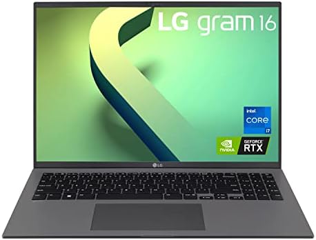 Amazon.com: LG Gram (2022) 16Z90Q Ultra Lightweight Laptop, 16&quot; (2560 x 1600) IPS Display, Intel i7 1260P CPU, NVIDIA RTX2050 GPU, 16GB RAM, 1TB NVMe SSD, FHD Webcam, 