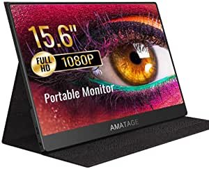 AMATAGE HDMI Portable Monitor 15.6 Inch for USB Type C