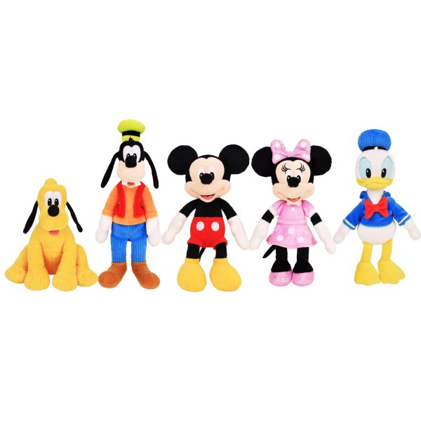 Mickey Mouse 9英寸毛绒玩具5件套 全是经典角色