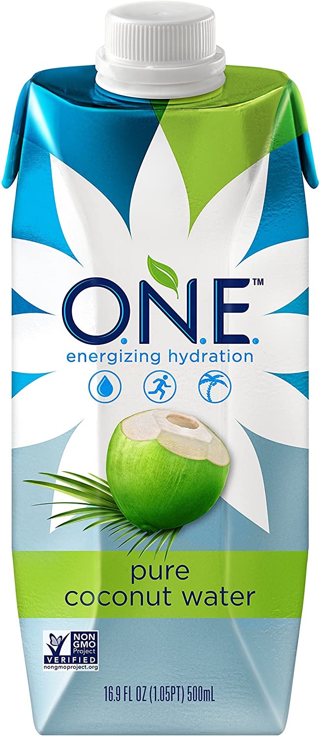 Amazon.com : O.N.E. Pure Coconut Water, Non-GMO Project Verified, No Added Sugar, Gluten Free, 16.9 Ounce (Pack of 12) : One Coconut Water : Grocery & Gourmet Food 纯椰子汁
