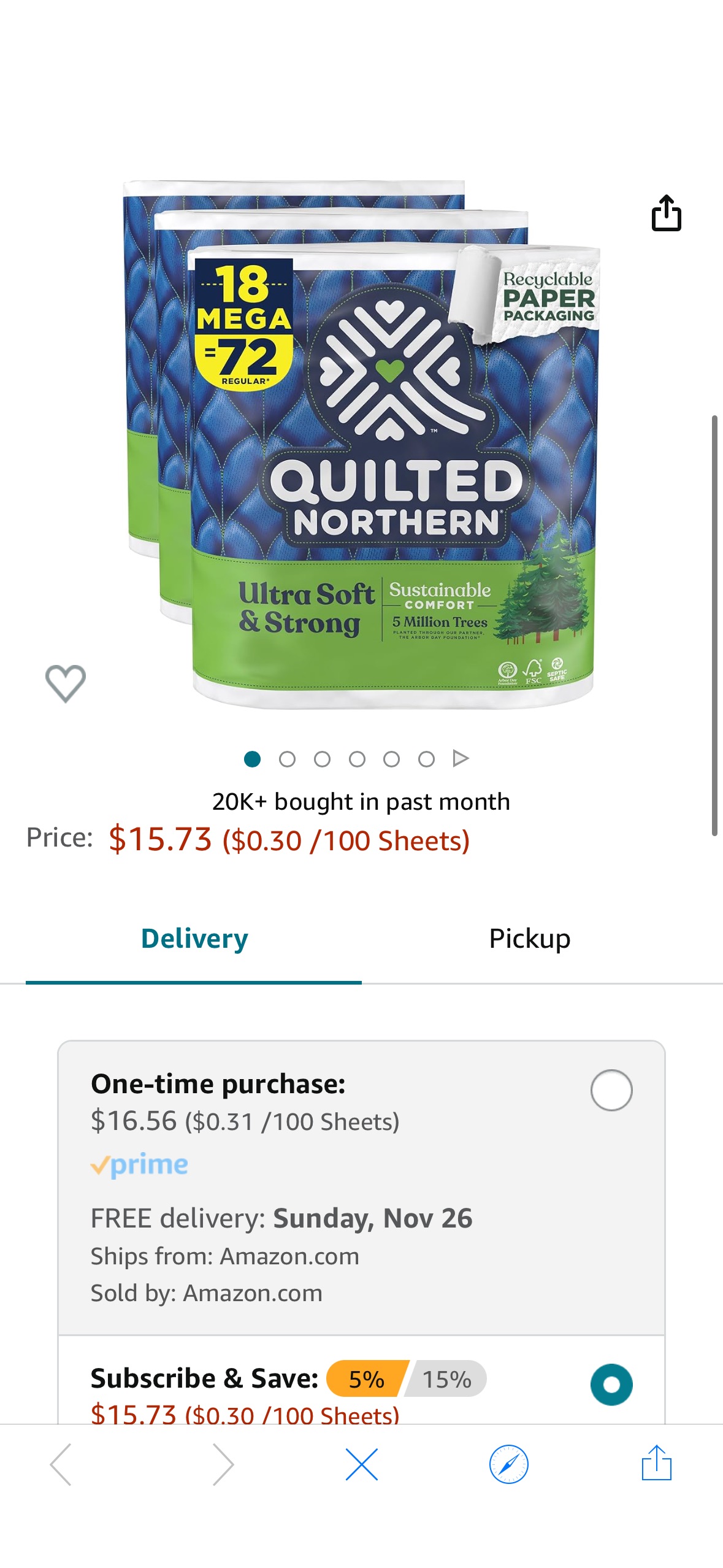 Amazon.com: Quilted Northern Ultra Soft & Strong Toilet Paper,