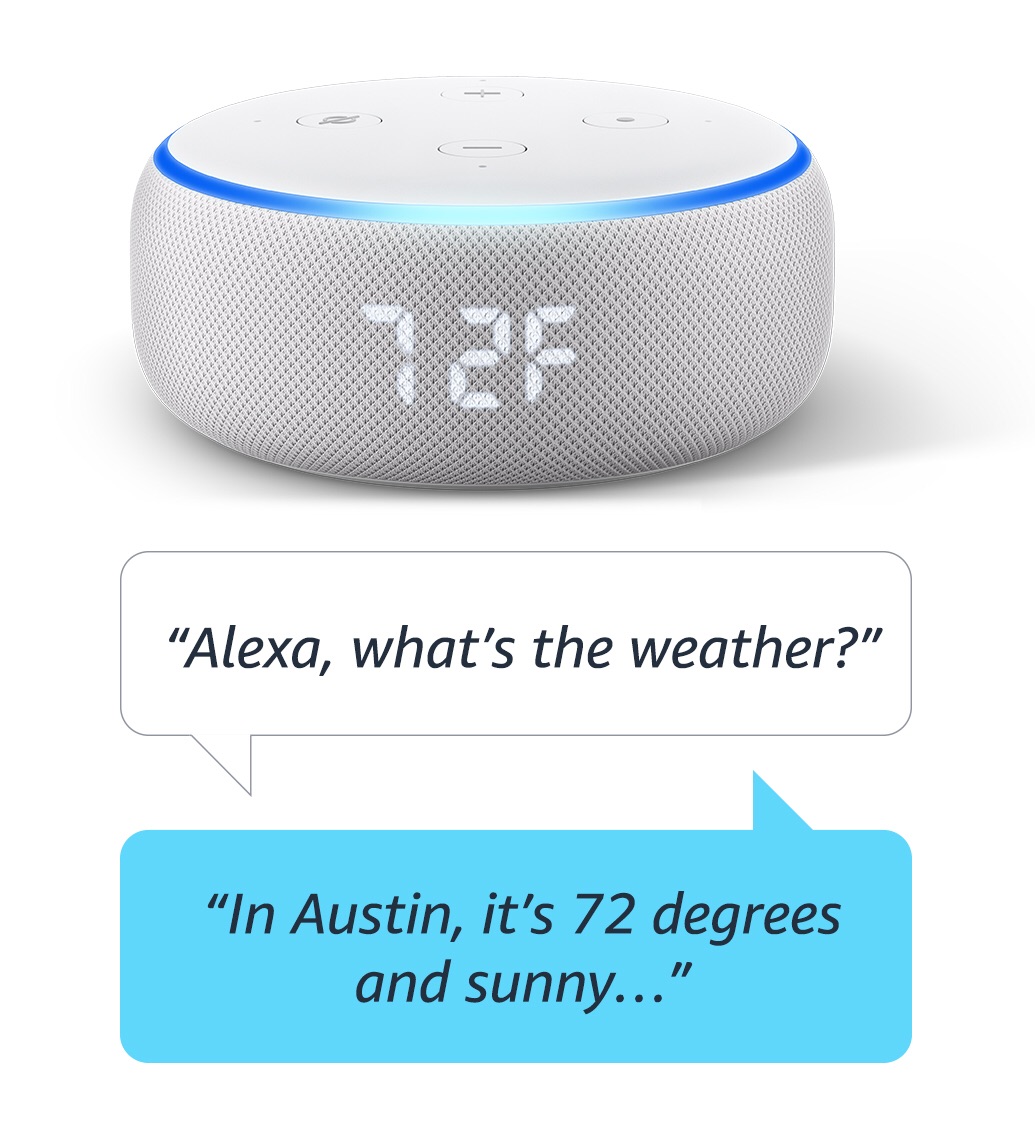 Amazon.com: All-new Echo Dot (3rd Gen) - Smart speaker with clock and Alexa - Sandstone: Amazon Devices 新款 原价59.99，现价39.99，降价20刀！