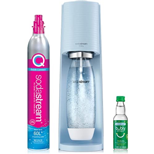 Amazon.com: SodaStream Terra Sparkling Water Maker (Black) with CO2, DWS Bottle and Bubly Drop, Battery Powered: Home & Kitchen