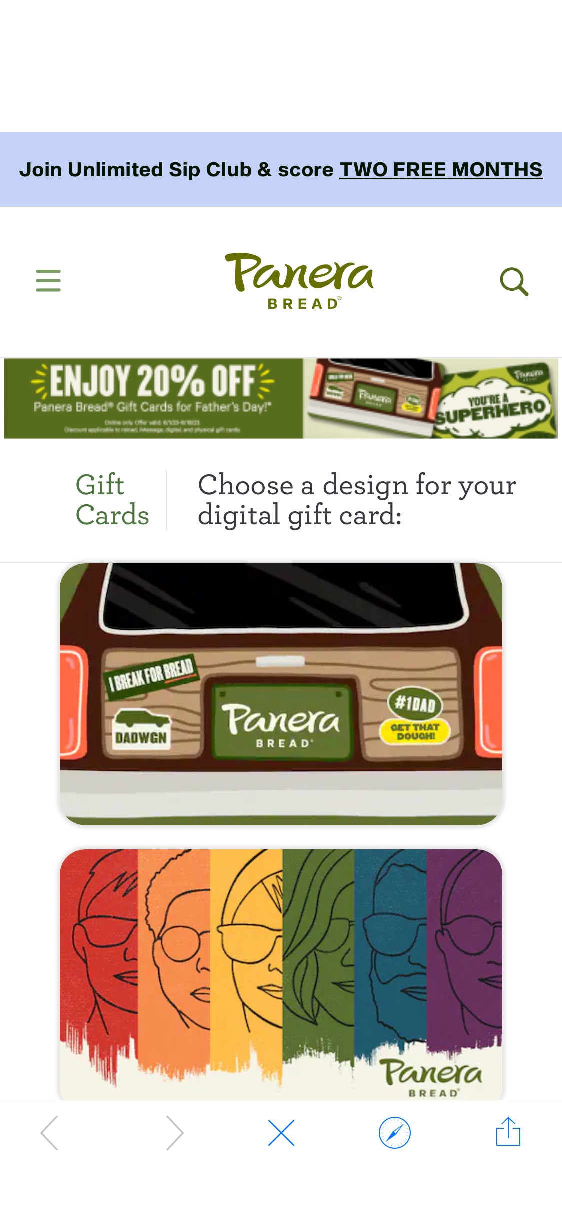 Browse eGift Cards