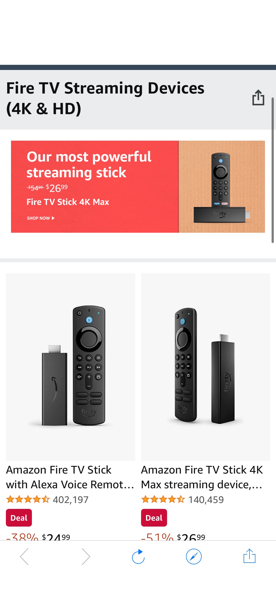 Fire TV Streaming Devices (4K & HD)