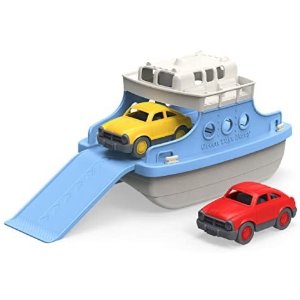$13.99 渡轮玩具 Amazon.com: Green Toys Ferry Boat with Mini Cars Bathtub Toy, Blue/White: Toys & Games