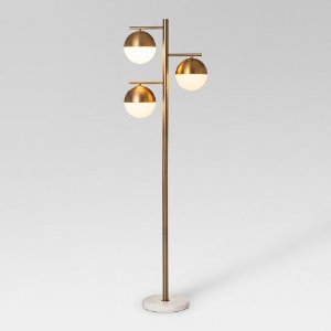 Geneva Multiple Glass Globe Floor Lamp Brass - Project 62 : Target