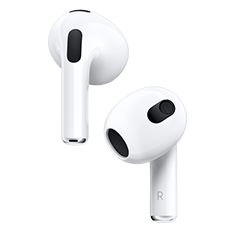 Amazon.com: Apple AirPods (3rd Generation) Wireless Ear Buds, Bluetooth Headphones, Personalized Spatial Audio, Sweat and Water Resistant 