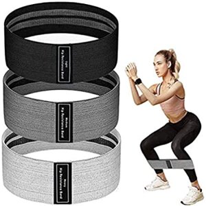 $9.71 JDYXB Resistance Bands Loop Exercise Bands for Legs and Butt, Set of 3 Fabric Non-Slip Hip Booty Bands Glute Resistance Workout Bands for Gym Sports Yoga for Men and Women: Sports & Outdoors阻力带