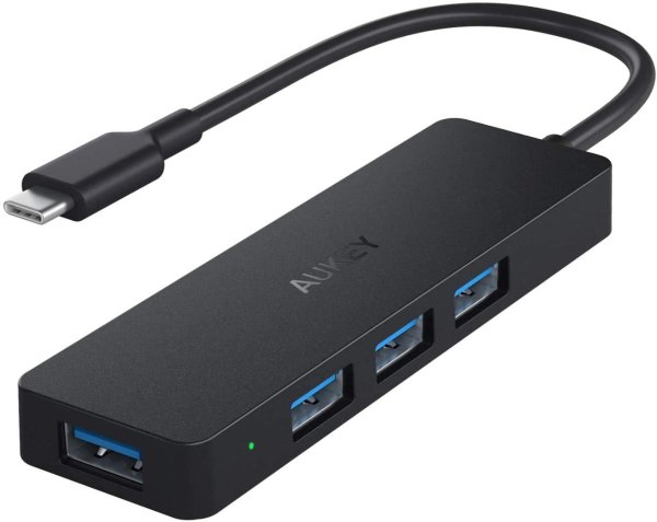 AUKEY USB-C Ultra Slim Adapter with 4 USB 3.0 Ports