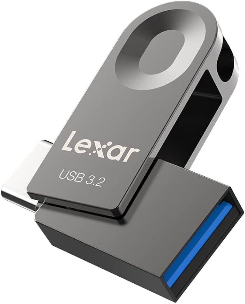 Lexar E32C 128GB Type-C USB Flash Drive, USB-A&USB-C 3.2 Gen 1