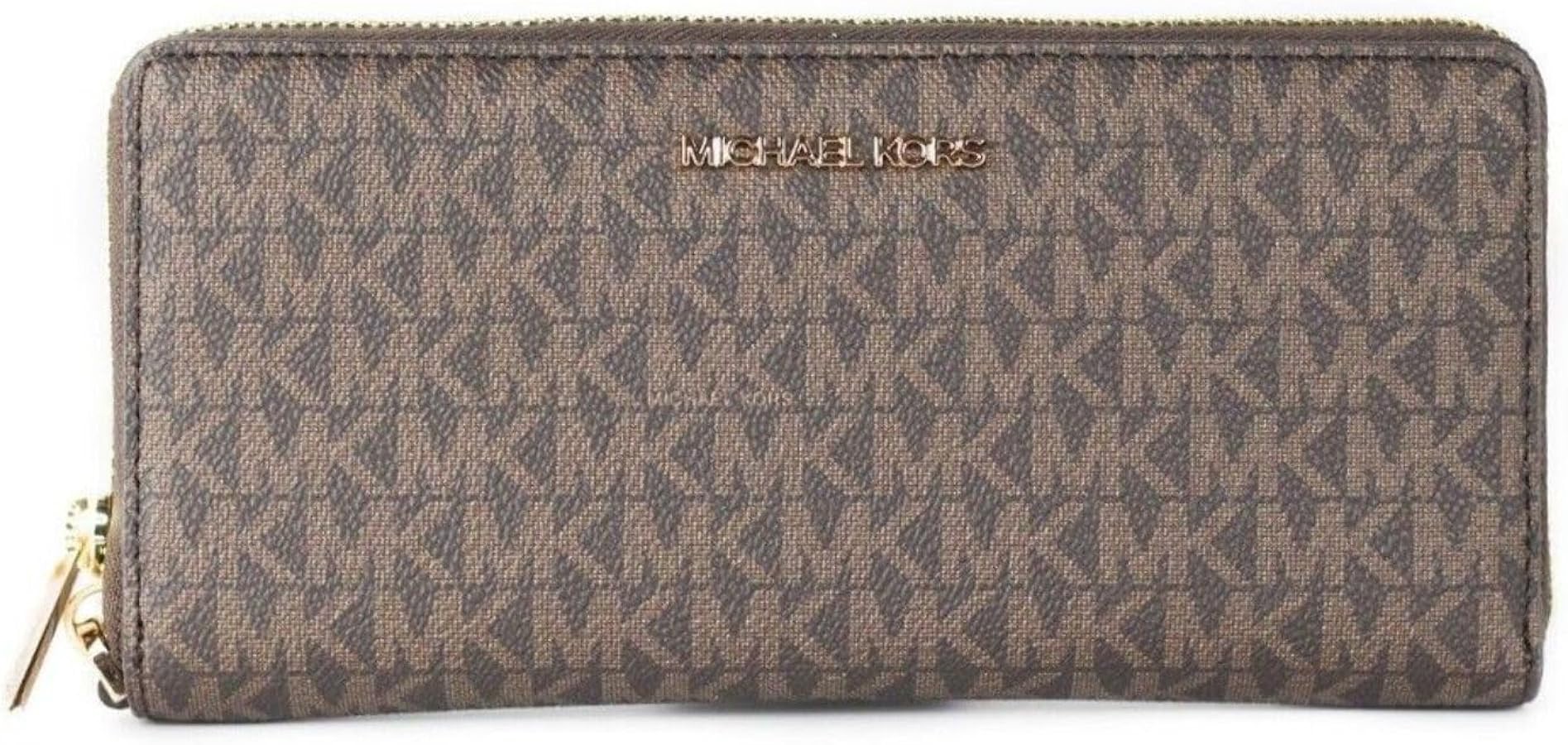Amazon.com: Michael Kors Women's Zip Around, Brown 2019, Large Sized Purse Wallet : Clothing, Shoes & Jewelry