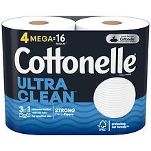 Ultra Clean Toilet Paper, Strong Toilet Tissue Mega Rolls