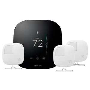 ecobee 3 Smart Thermostat with 3 Room Sensors