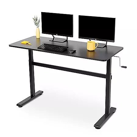 55寸超宽台面办公桌 可手动调节高度