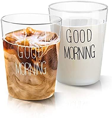 GOOD MORNING Glass Cups