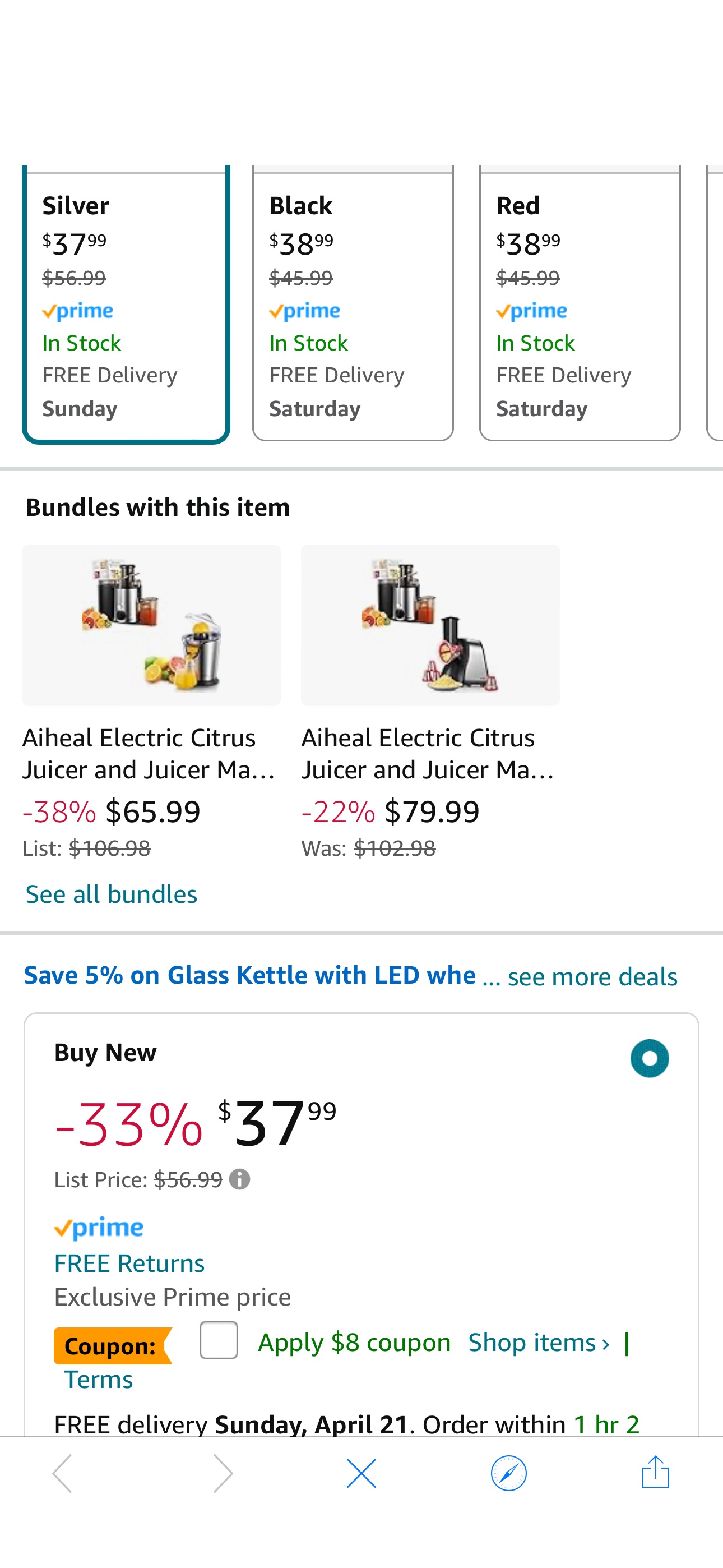 Amazon.com: Juicer Machines, Aiheal Juicer Whole Fruit and Vegetables with 3 Speed Control, Centrifugal Juicer coupon