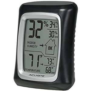 AcuRite Indoor Thermometer & Hygrometer with Humidity Gauge