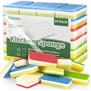 Kitsure Sponges for Kitchen, 24 Pack