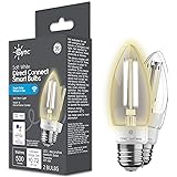 Amazon.com: GE CYNC Smart LED Light Bulb, B11 Candle Light Bulb, Works with Amazon Alexa and Google Home, WiFi Light, 60W Equivalent, Soft White, Small Base (Pack of 2) : Everything Else