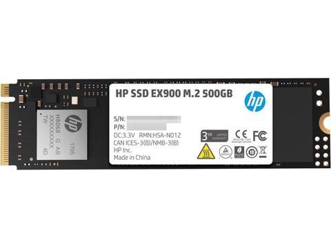 HP EX900 M.2 500GB PCIe 3.0 x4 NVMe 3D TLC NAND Internal Solid State Drive (SSD)内存条