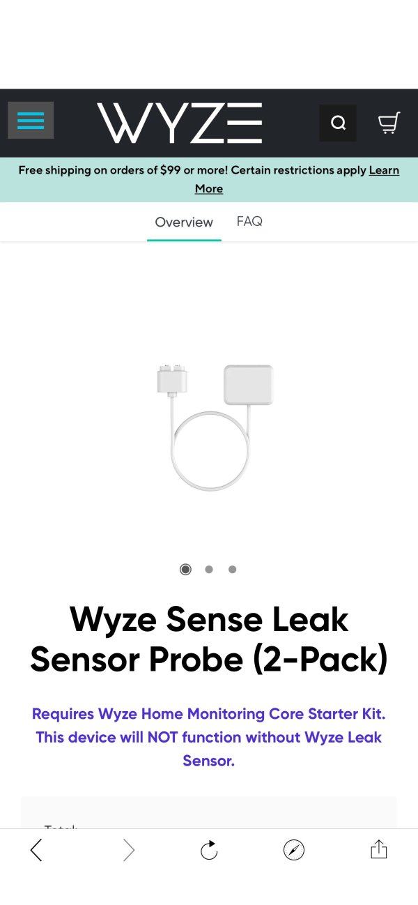 Wyze Sense Leak Sensor Probe (2-Pack)