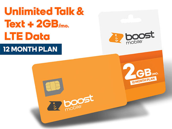 Boost Mobile Prepaid 12-Month Unlimited Talk & Text + 2GB LTE Data + $20 Store Credit | StackSocial包年卡