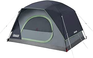 Amazon.com : Coleman Skydome Camping Tent, 2/4/6/8 Person Family Dome Tent with 5 Minute Setup, Strong Frame can Withstand 35MPH Winds 