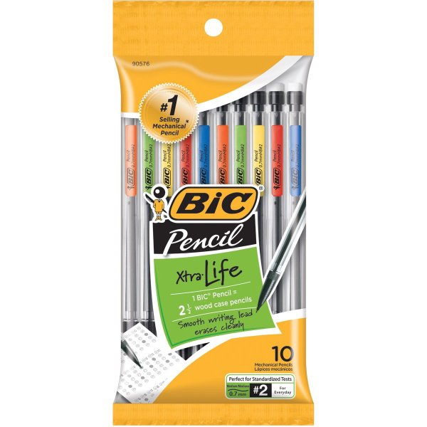Xtra-Life Mechanical Pencil, 0.7mm, 10 Ct