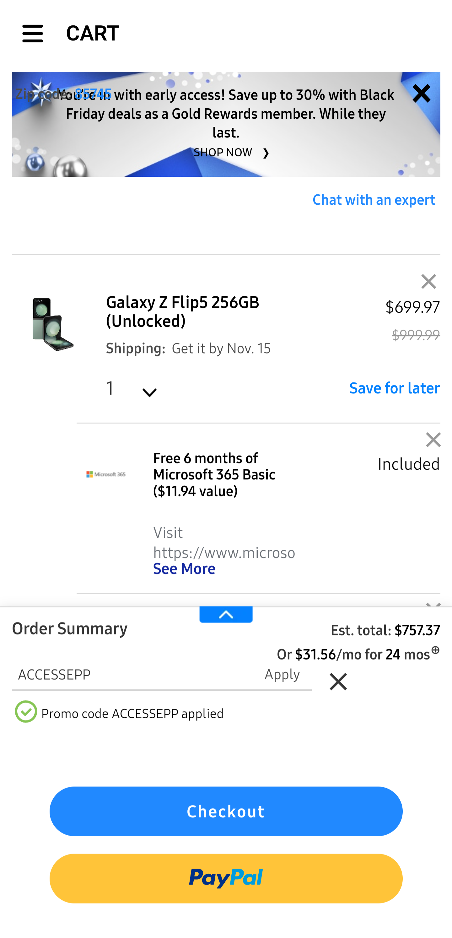 Buy Galaxy Z Flip5 256g