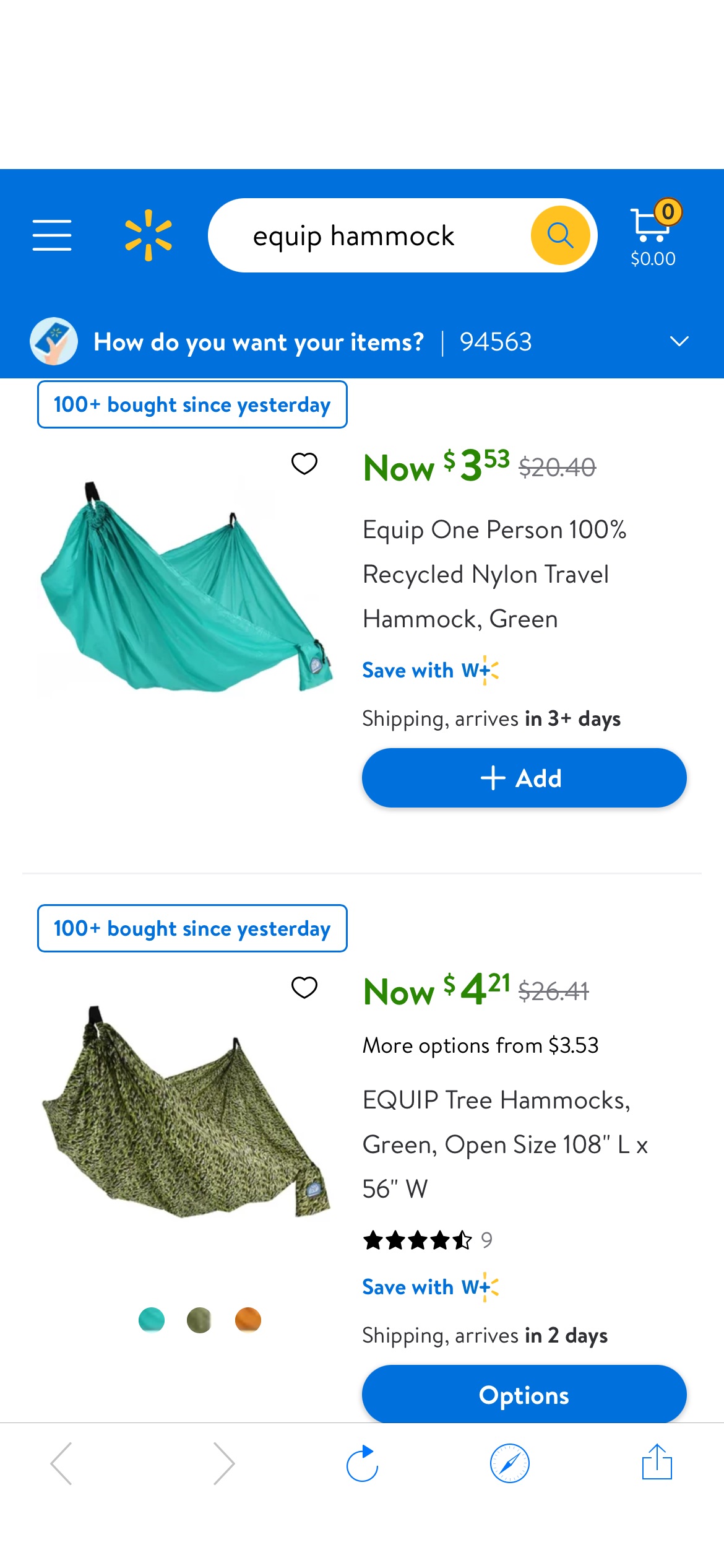 equip hammock - Walmart.com白菜价